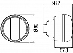 D90мм Модульный указатель поворота (PY21W, с габаритом LED)